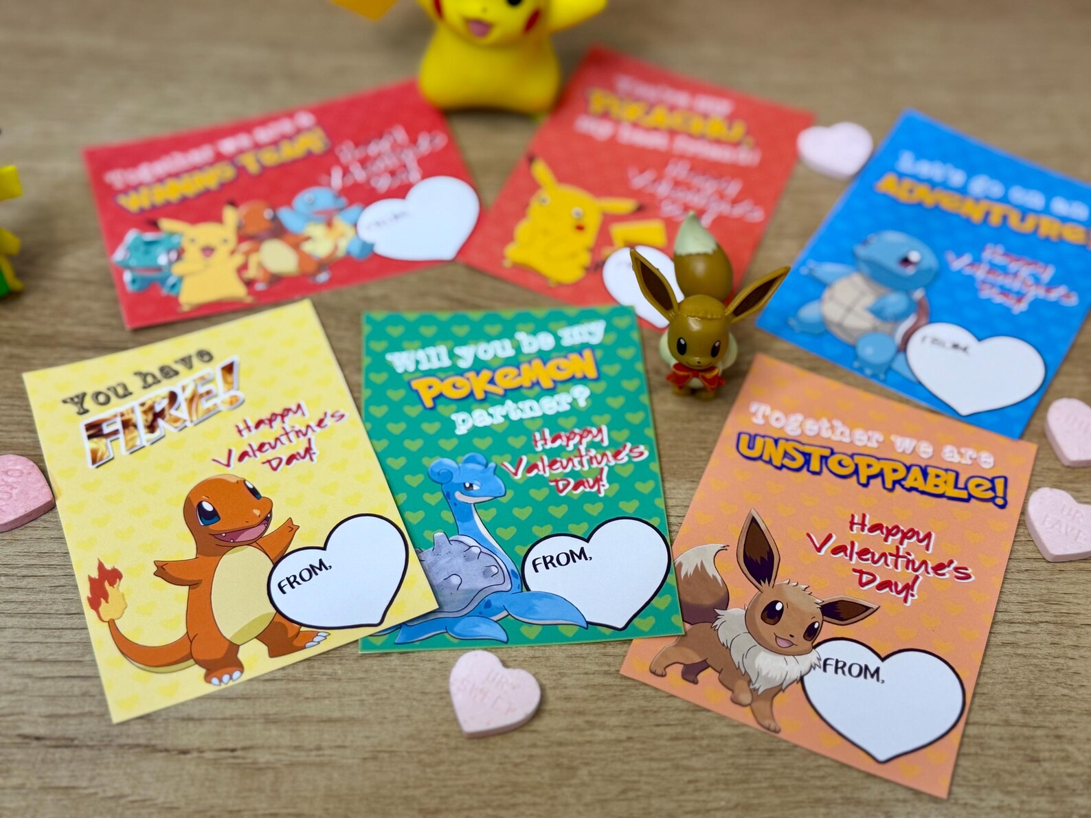 POKEMON VALENTINES - Pikachu Valentine Cards - Gaming - Boy's ...