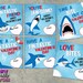 Shark Valentine Cards, Shark Kids Valentine Printable, Jaw-some ...
