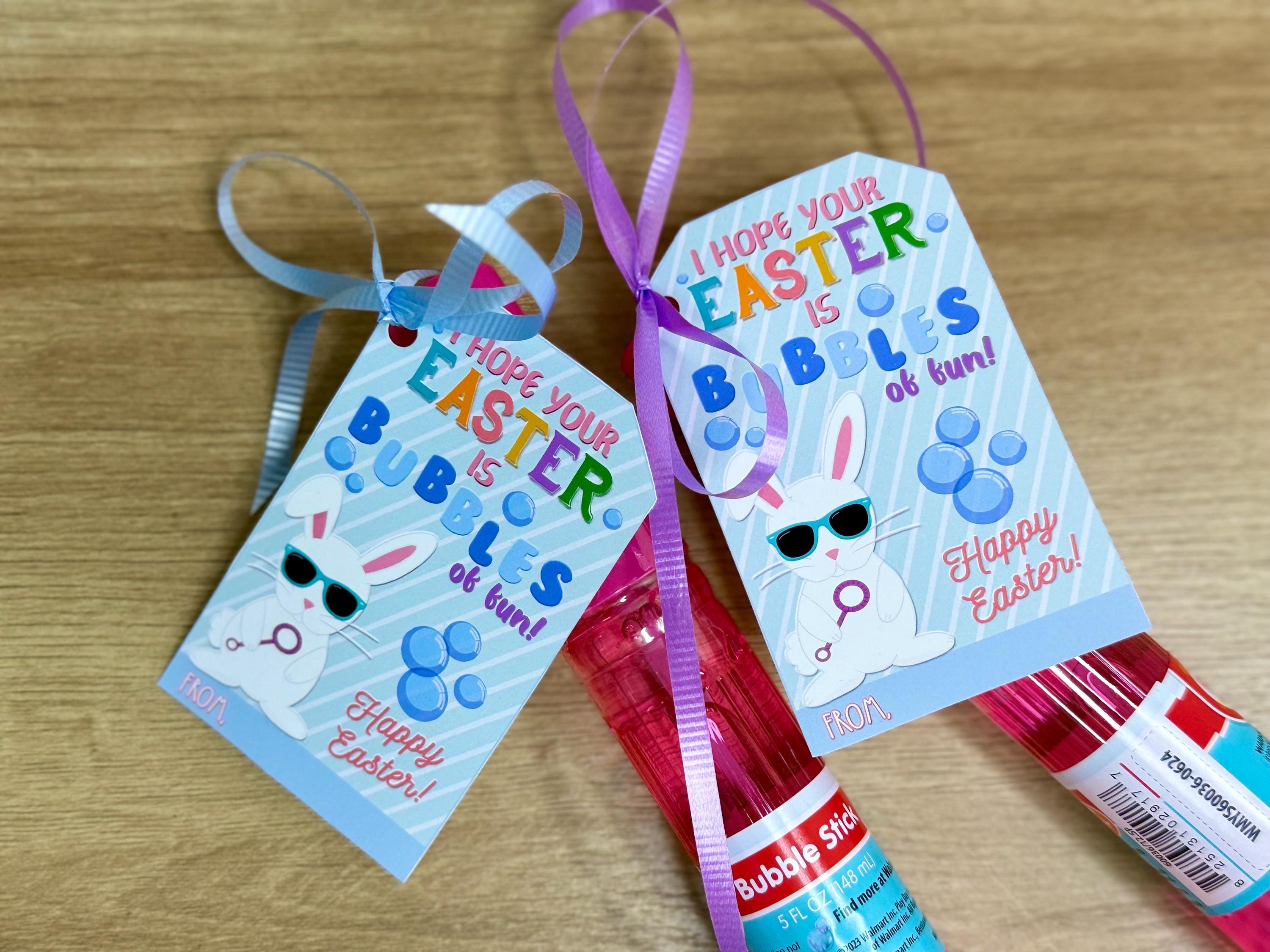 EASTER Bubbles GIFT Tags, Easter Bunny Tags, I Hope Your Easter is ...