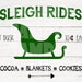 SLEIGH RIDES PRINTABLE Sign Christmas Wall Art Rustic - Etsy