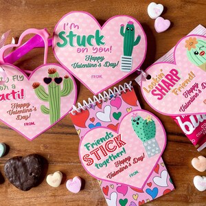 CACTUS SAINT-VALENTIN, Cartes de Saint-Valentin coeur, Saint-Valentin pour l'école, Saint-Valentin à l'école, Saint-Valentin pour la salle de classe, Succulentes Saint-Valentin, Plantes, bricolage