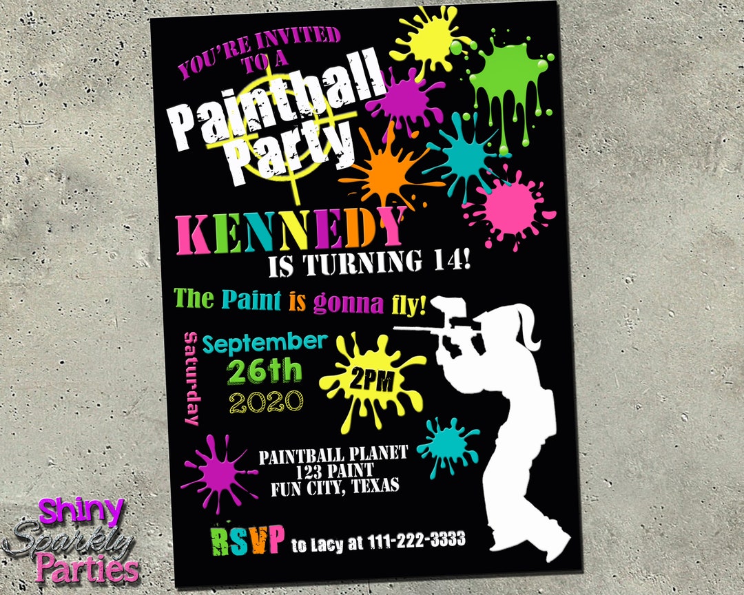 paintball-invitation-paintball-birthday-invitation-paintball-invite-paintball-birthday-party-invitation-teen-girl-paintball-party-etsy-canada