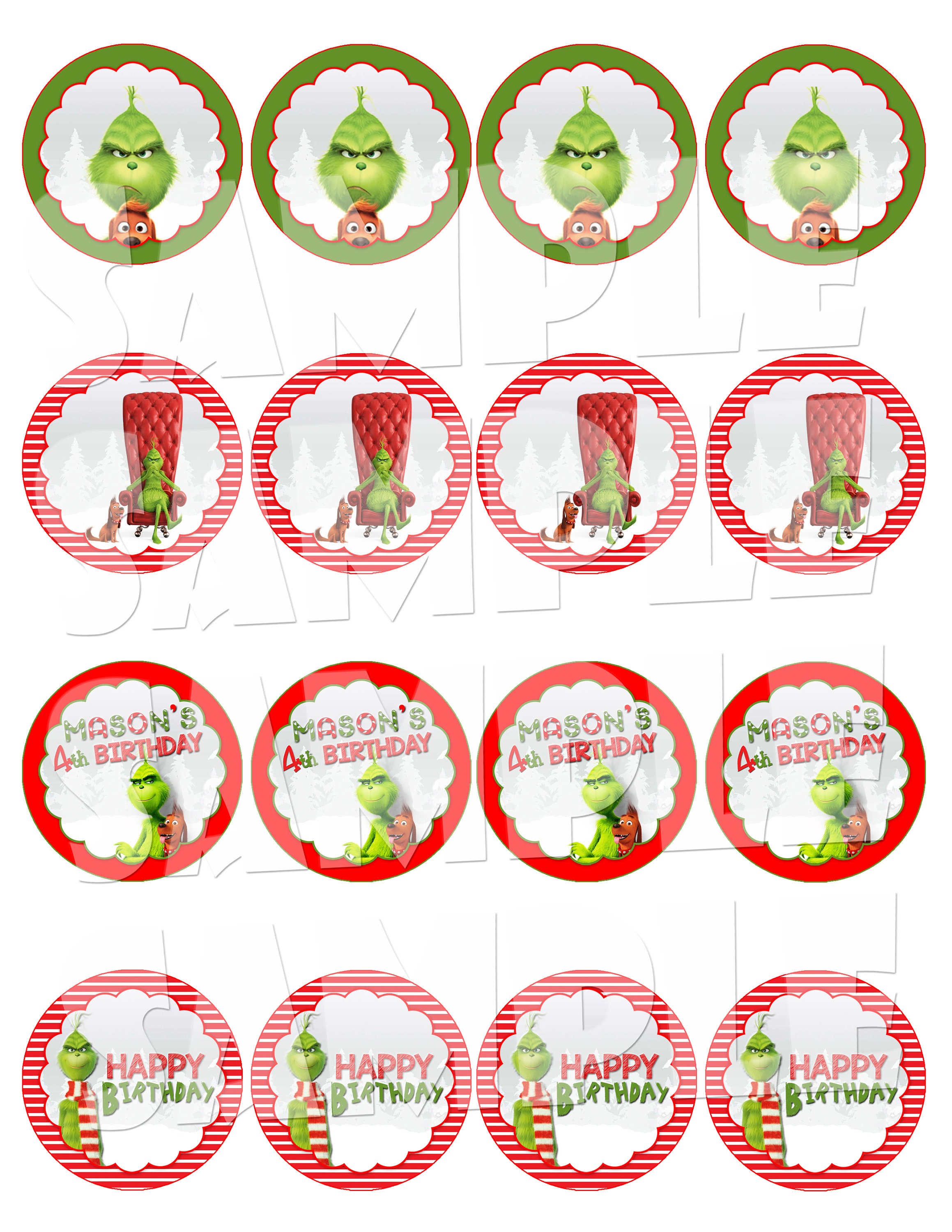 grinch-cupcake-toppers-the-grinch-party-party-circles-etsy