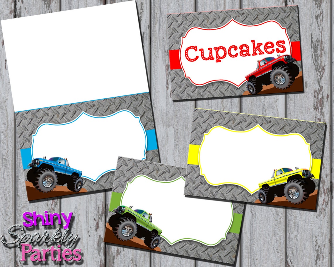 monster-truck-food-tents-monster-truck-buffet-labels-etsy