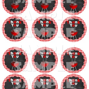 BABYQ FAVOR TAGS, Bbq Favor Tags, Bbq Baby Shower Gift Tags, Bbq Party Favor Tags, Couples Shower Decorations, Coed Shower, I do Bbq Tags imagen 2