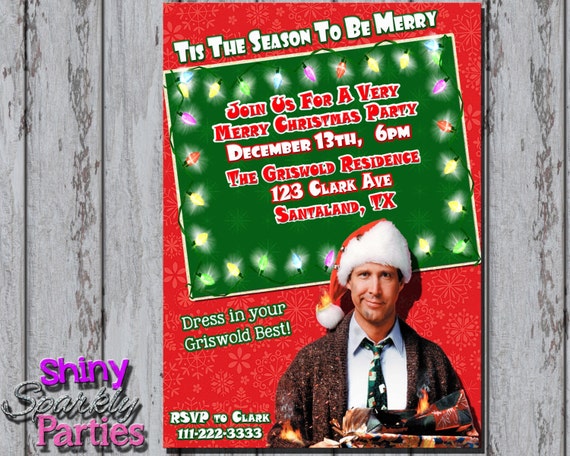 christmas vacation invitation ugly sweater party invite etsy christmas vacation party invitations