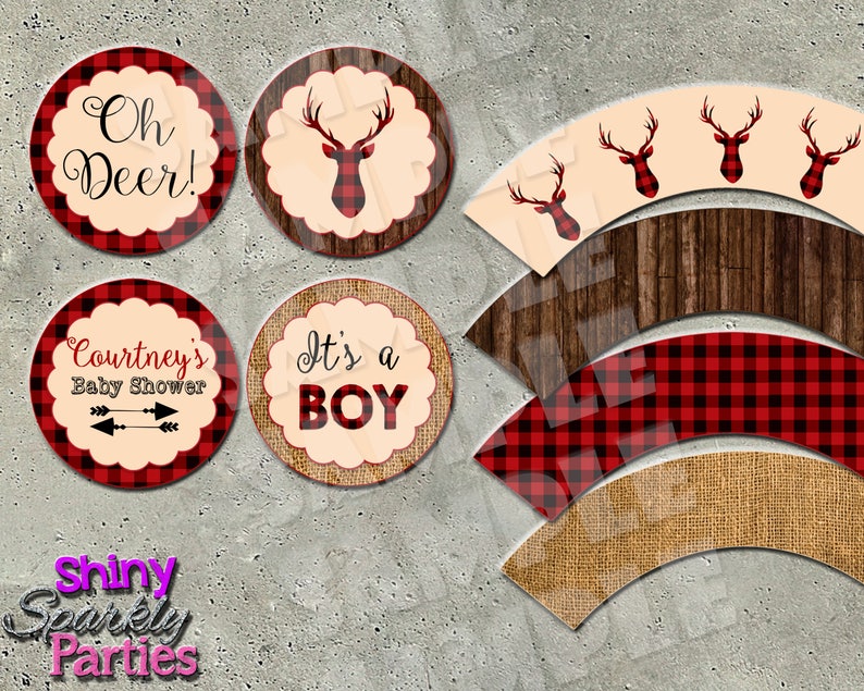 Rustic Deer Cupcake Toppers And Wrappers Oh Deer Lumberjack Birthday Rustic Baby Shower Deer Shower Cupcake Wraps Cupcake Signs Rustic Deer Cupcake Toppers And Wrappers Oh Deer Lumberjack Birthday Rustic Baby Shower Deer Shower Cupcake Wraps Cupcake Signs