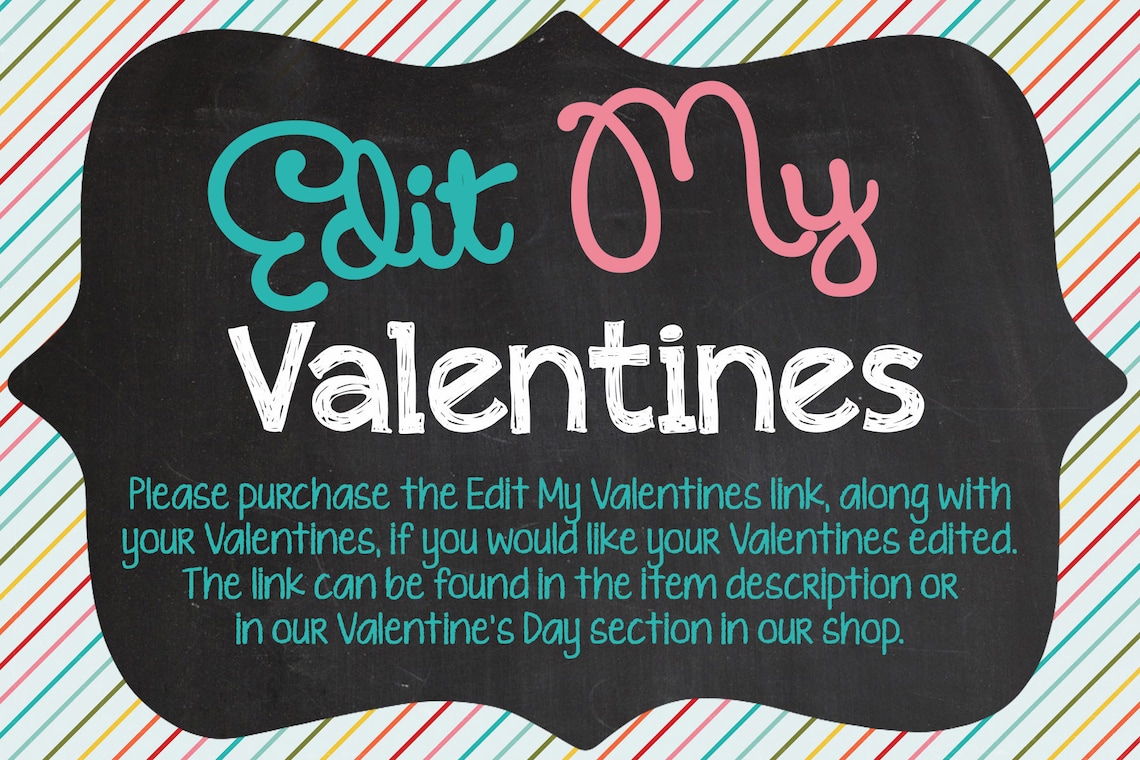 Printable Candy Valentine Cards