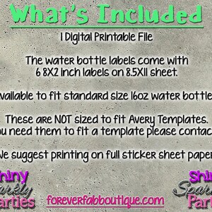 CAMPING WATER Bottle LABELS, Camping Water Bottle Wraps, Camping Water ...