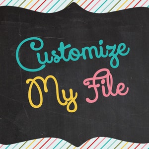Customize My File - Add This Listing To Your Order