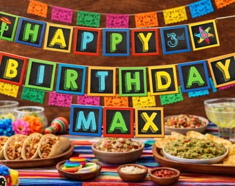 FIESTA PARTY BANNER, Decoração de festa Fiesta, Aniversário Fiesta, Chá de bebê Fiesta, Fiesta Final, Cacto, Cinco De Mayo, Banner Quadrado, Decoração