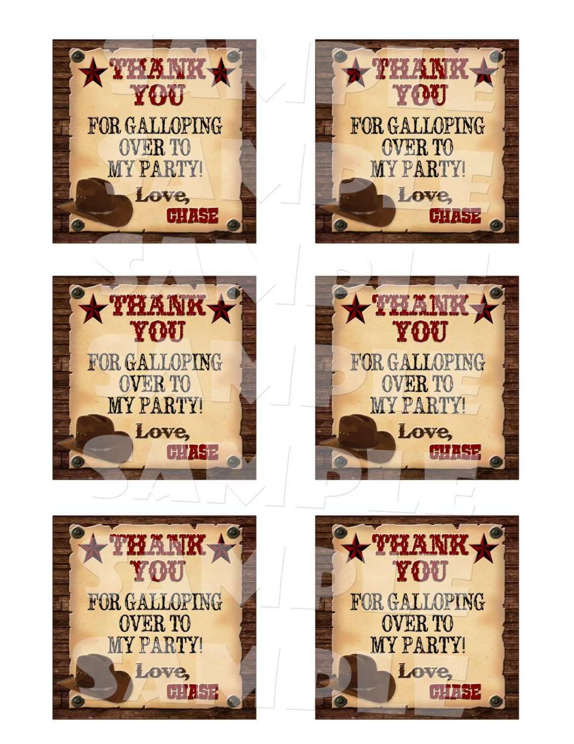 Western Favor Tags COWBOY THEME PARTY Cowboy Party Favors Etsy Canada