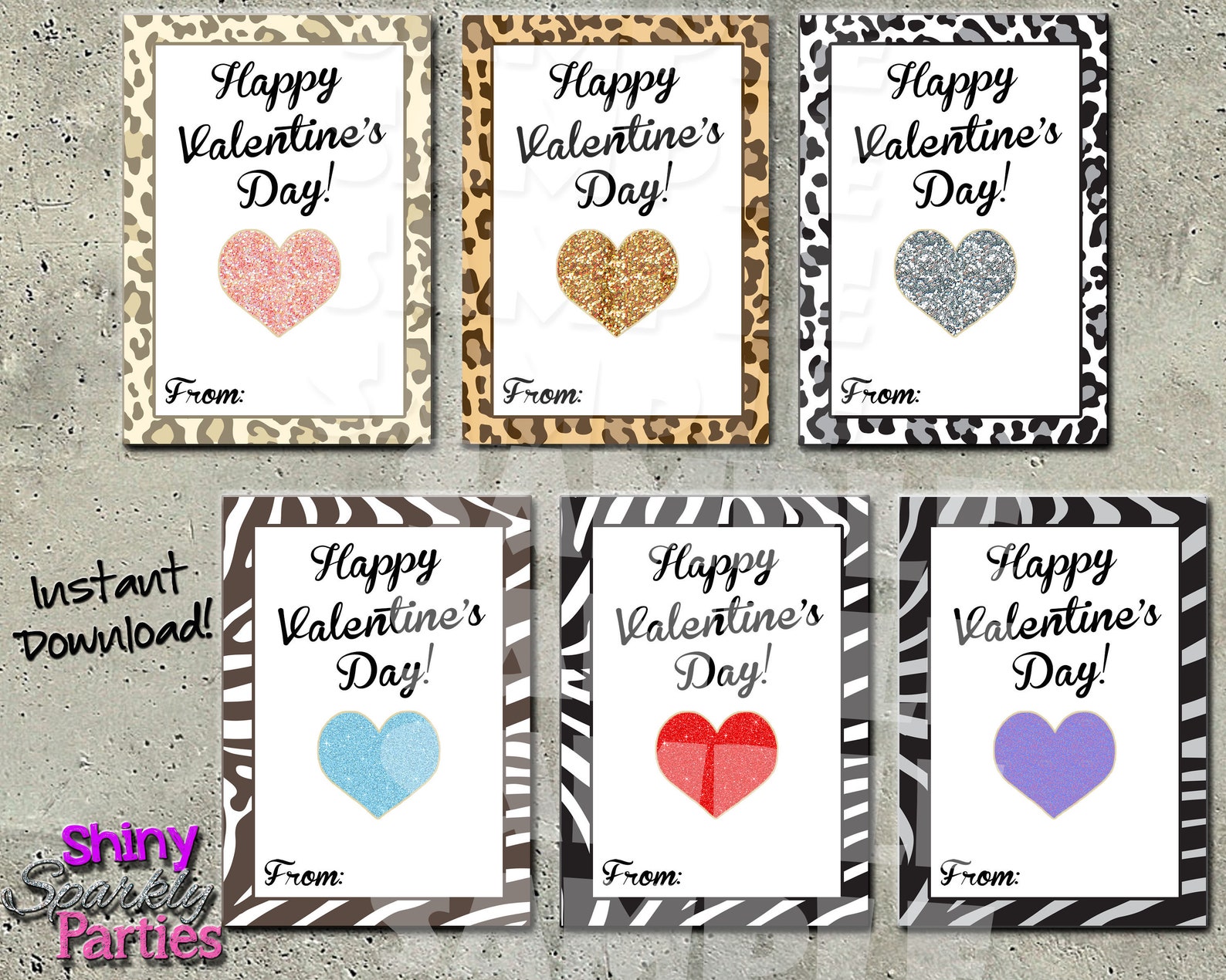 VALENTINES for GIRLS Valentine CARDS for School Classroom | Etsy