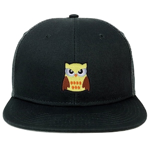 Owls Patch Flatbill Mesh Snapback Cap