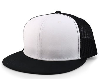 Infant to Youth Plain Structured Mesh Back Flatbill Snapback Cap