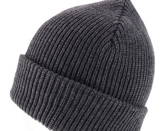 100% Acrylic Oversized XXL Thick GI Watch Cap Ribbed Knit Beanie Hat