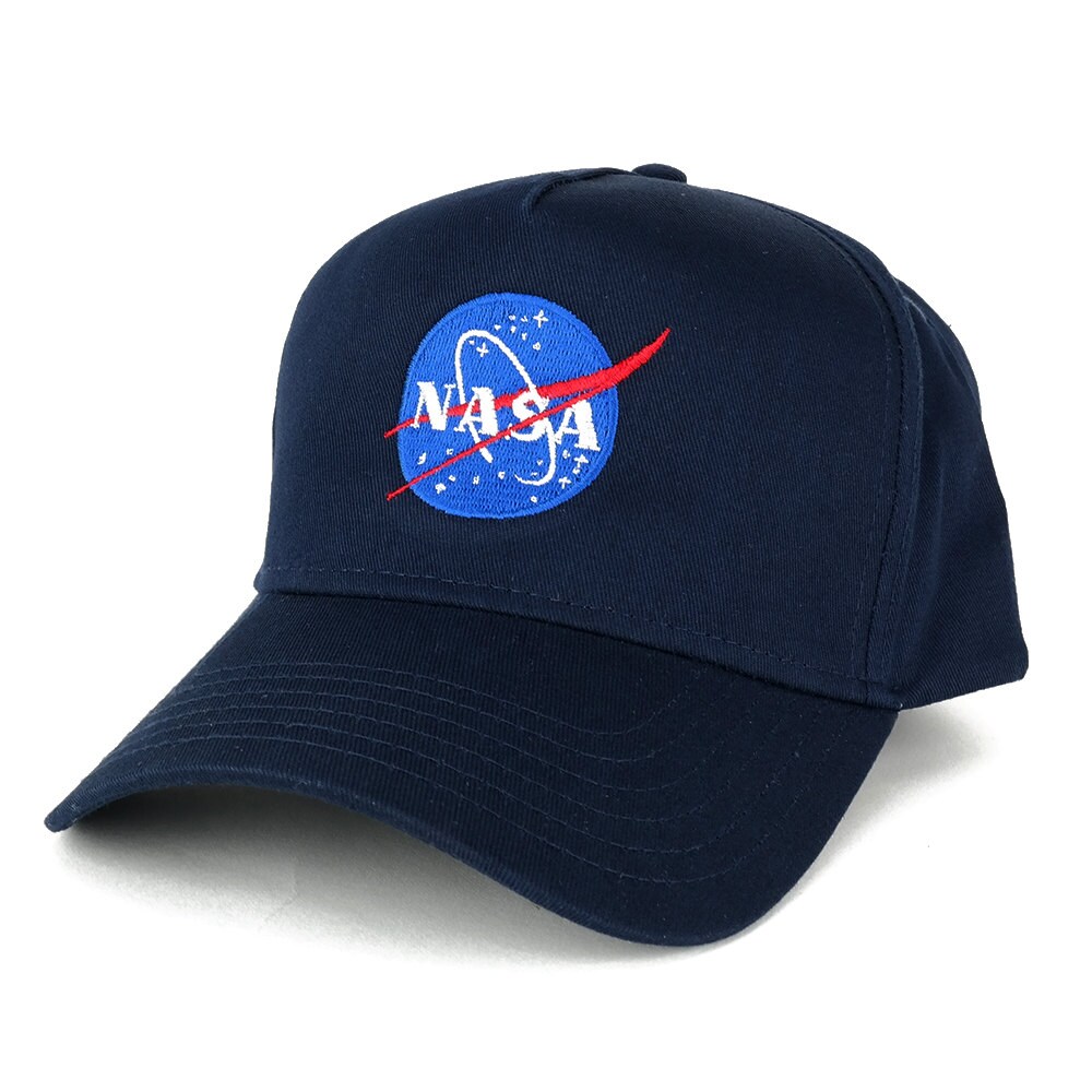 NASA Insignia Meatball Embroidered 5 Panel Cotton Cap 2 | Etsy