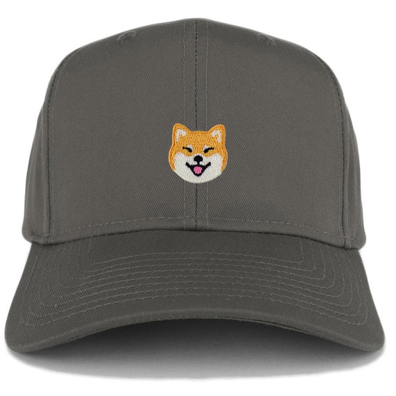 柴犬キャップパネル生地　ハンドメイド 柴犬 ドッグパッチ 構造化ベースボールキャップ (AC-27-079-KP0026