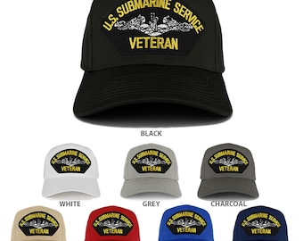 XXL Oversize US Submarine Veteran Large Patch Baseball Cap (27-079XX-PML132)