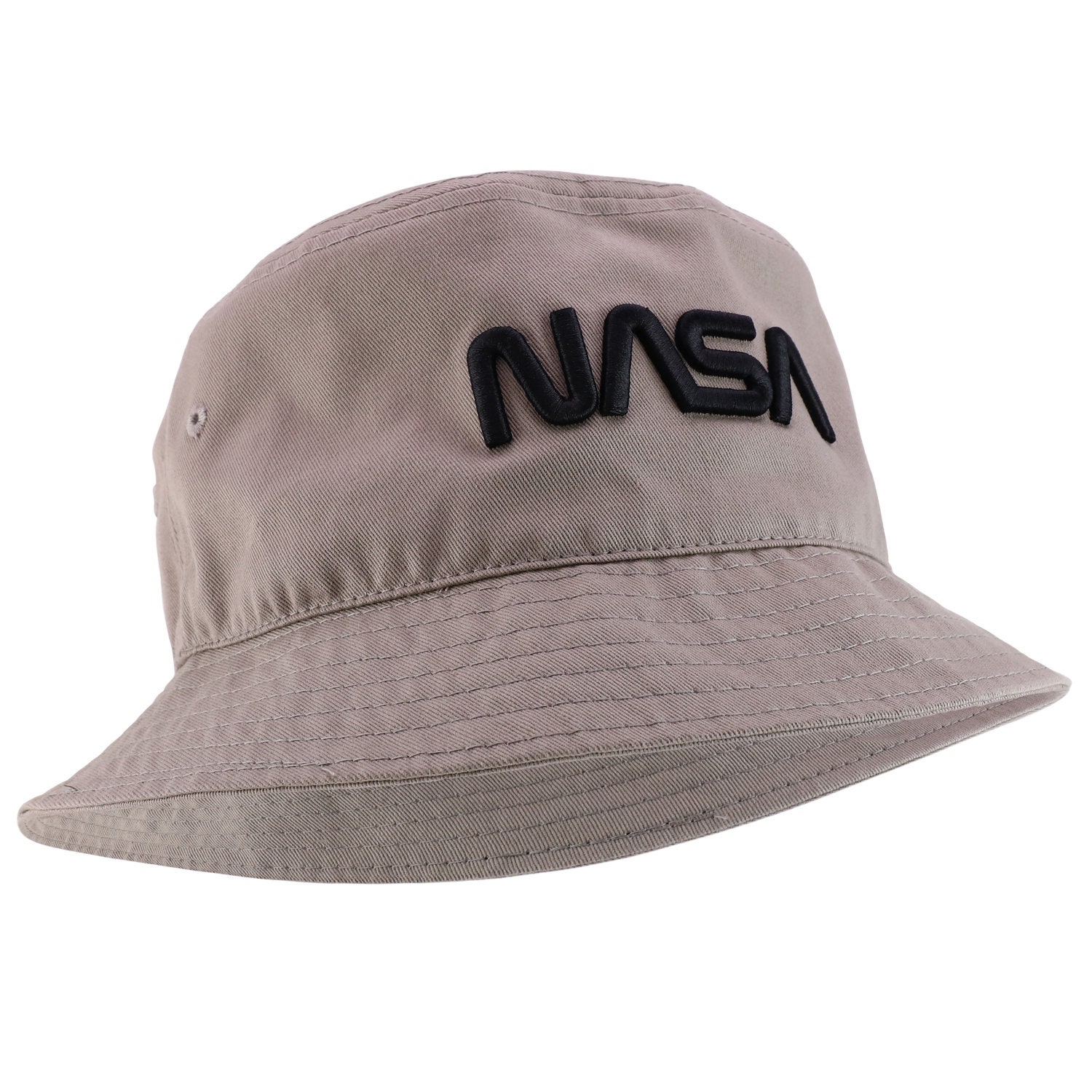 Officially Licensed 3D Puff NASA Text Embroidered Cotton Bucket Hat Etsy UK