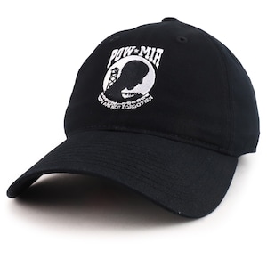 POW MIA Embroidered Low Profile Soft Cotton Baseball Cap