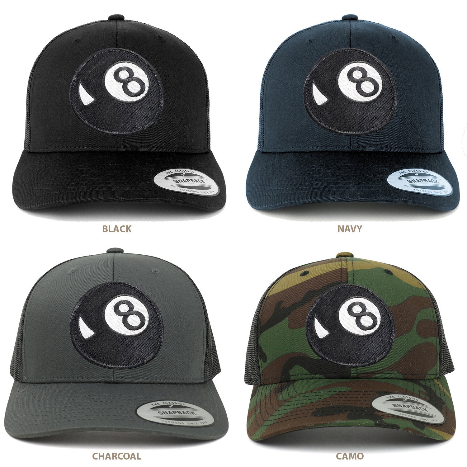 Magic 8 Ball Patch Mesh Trucker Cap (6606-8BL) - Etsy