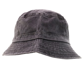 XXL Oversize Pigment Dyed Washed  Bucket Hat Fits Upto 3XL