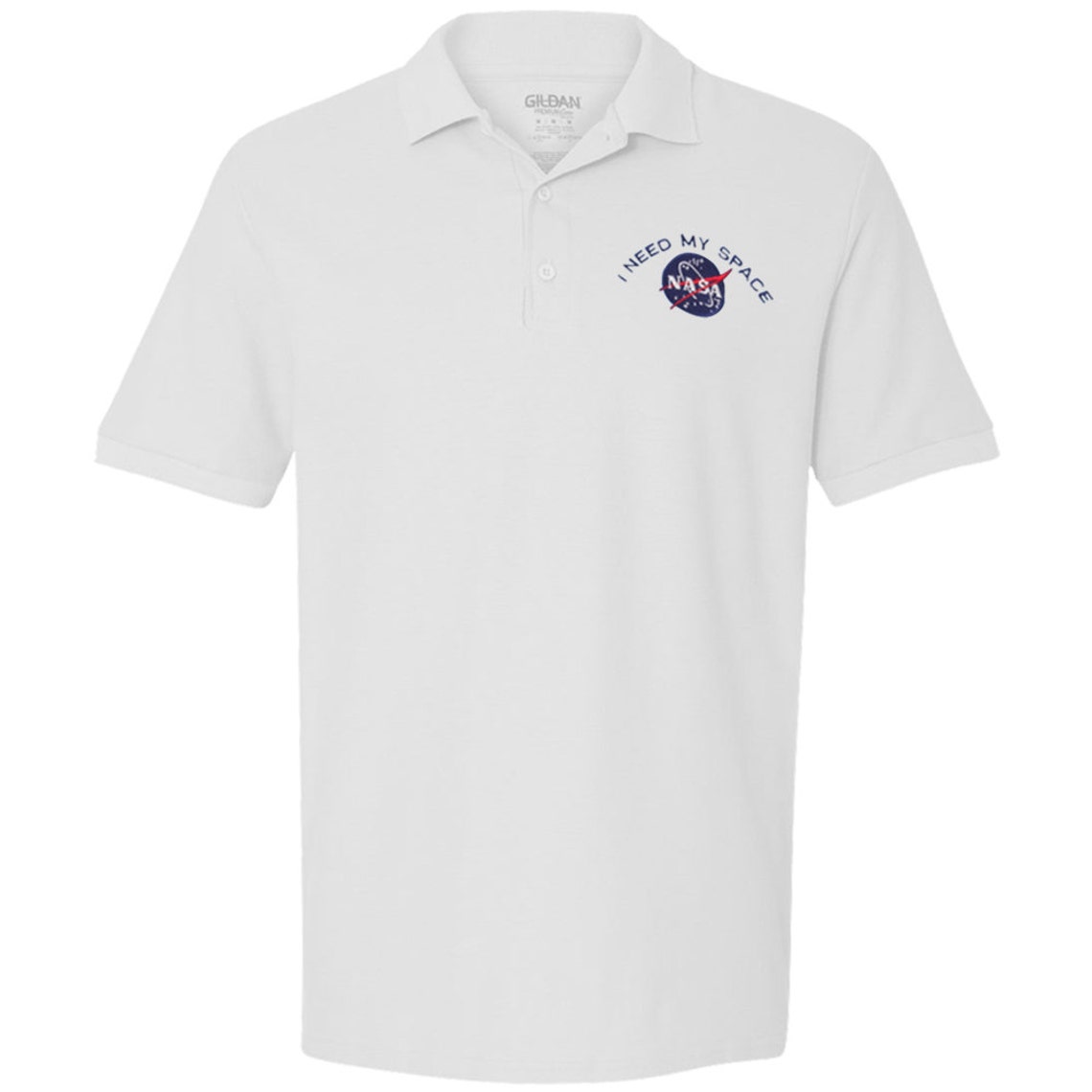 Men's I Need My Space Nasa Embroidered Premium 100% Cotton Shirt ...