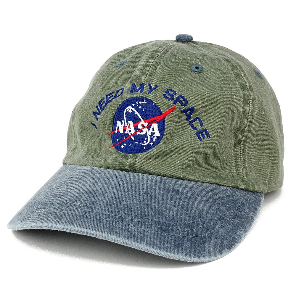 ずっと真夜中でいいのに。 l Ring CAP (Space Navy) I NEED MY SPACE Nasa Meatball Embroidered 100% Cotton Cap - Olive