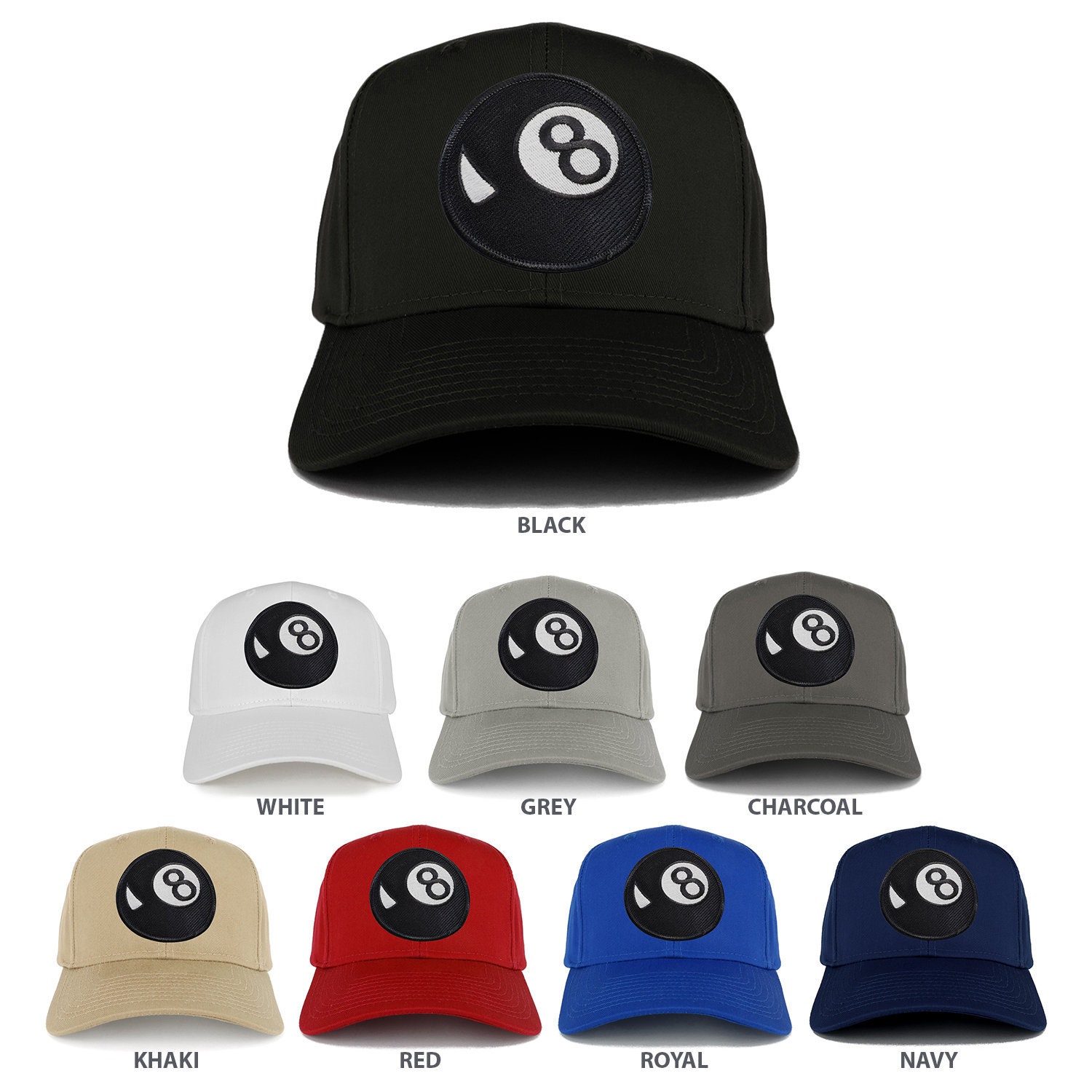 Magic 8 Ball Patch Structured Baseball Cap (27-079-8BL) - Etsy
