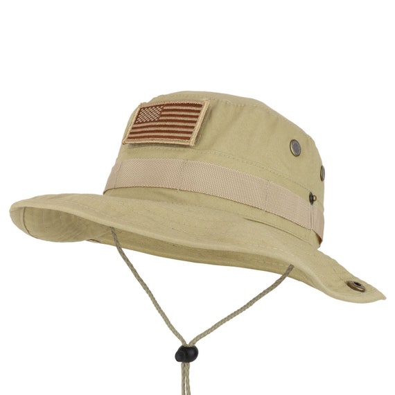 Military American Flag Hook and Loop 