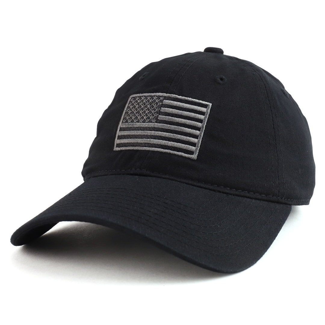 American Flag Embroidered Low Profile 100% Cotton Baseball Cap RD-A03 ...