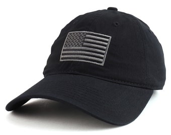 American Flag Embroidered Low Profile 100% Cotton Baseball Cap (RD-A03-1TSA)