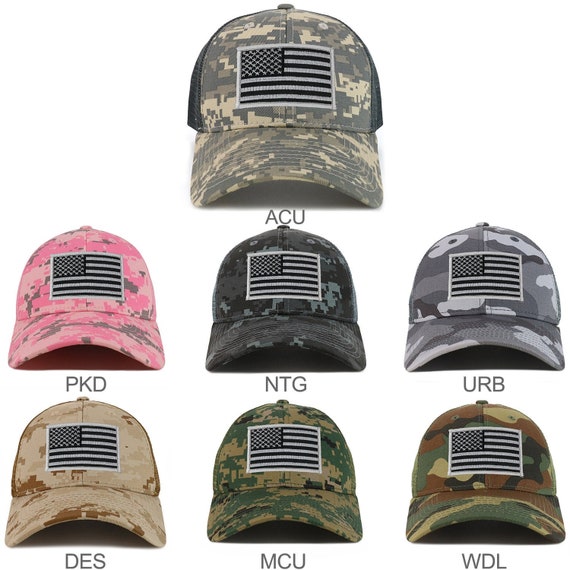 Cappello da camionista con bandiera americana e cinturino regolabile