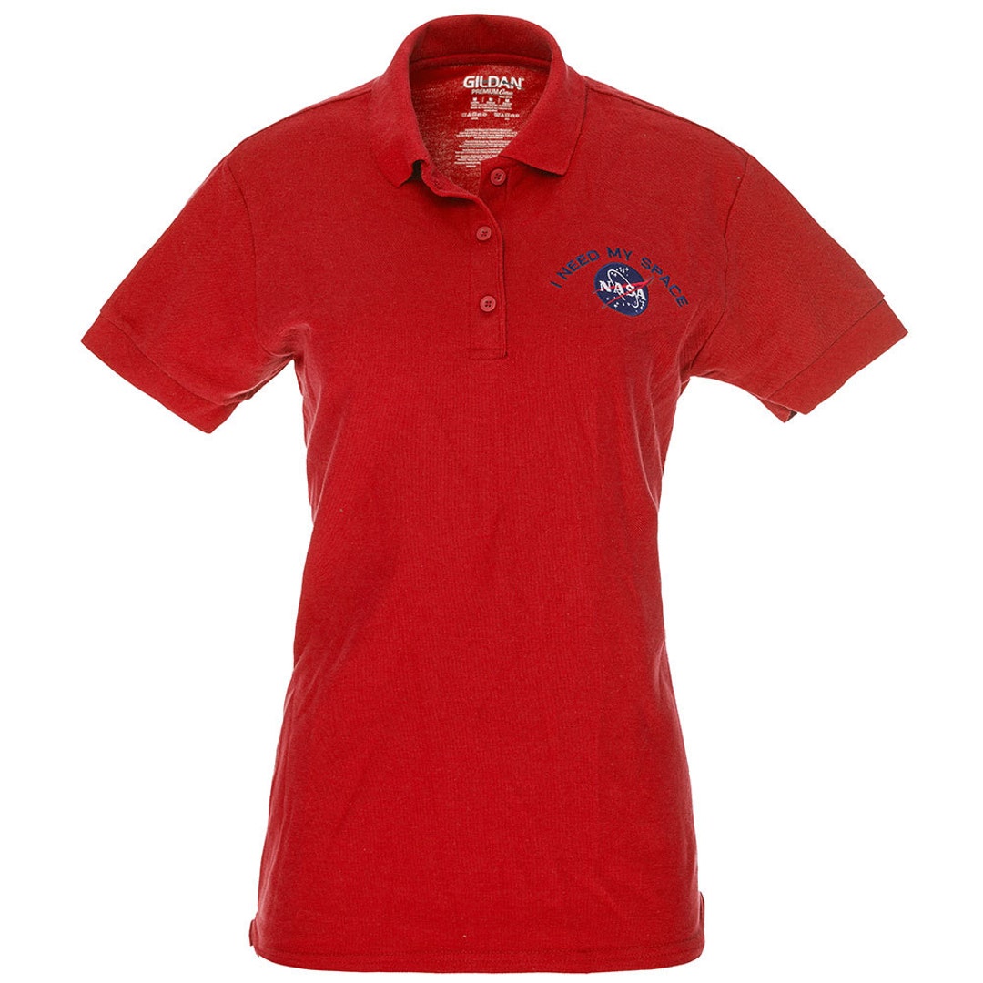 Ladies Nasa I NEED MY SPACE Meatball Embroidered 100% Cotton Shirt ...