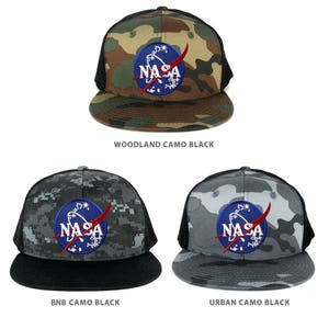 NASA Insignia Space Emblem Embroidered Iron on Patch Snapback Trucker Mesh Cap  (1055-INSIGNIA)