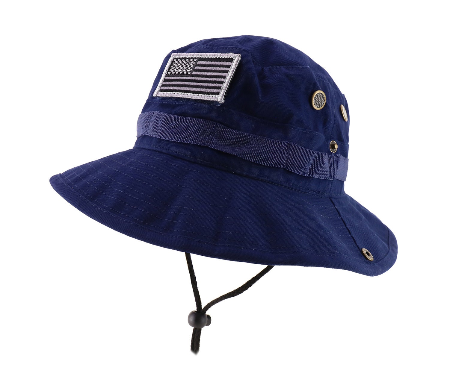 XXL Big Size Boonie Jungle Outdoor Hat With American Flag Patch - Etsy