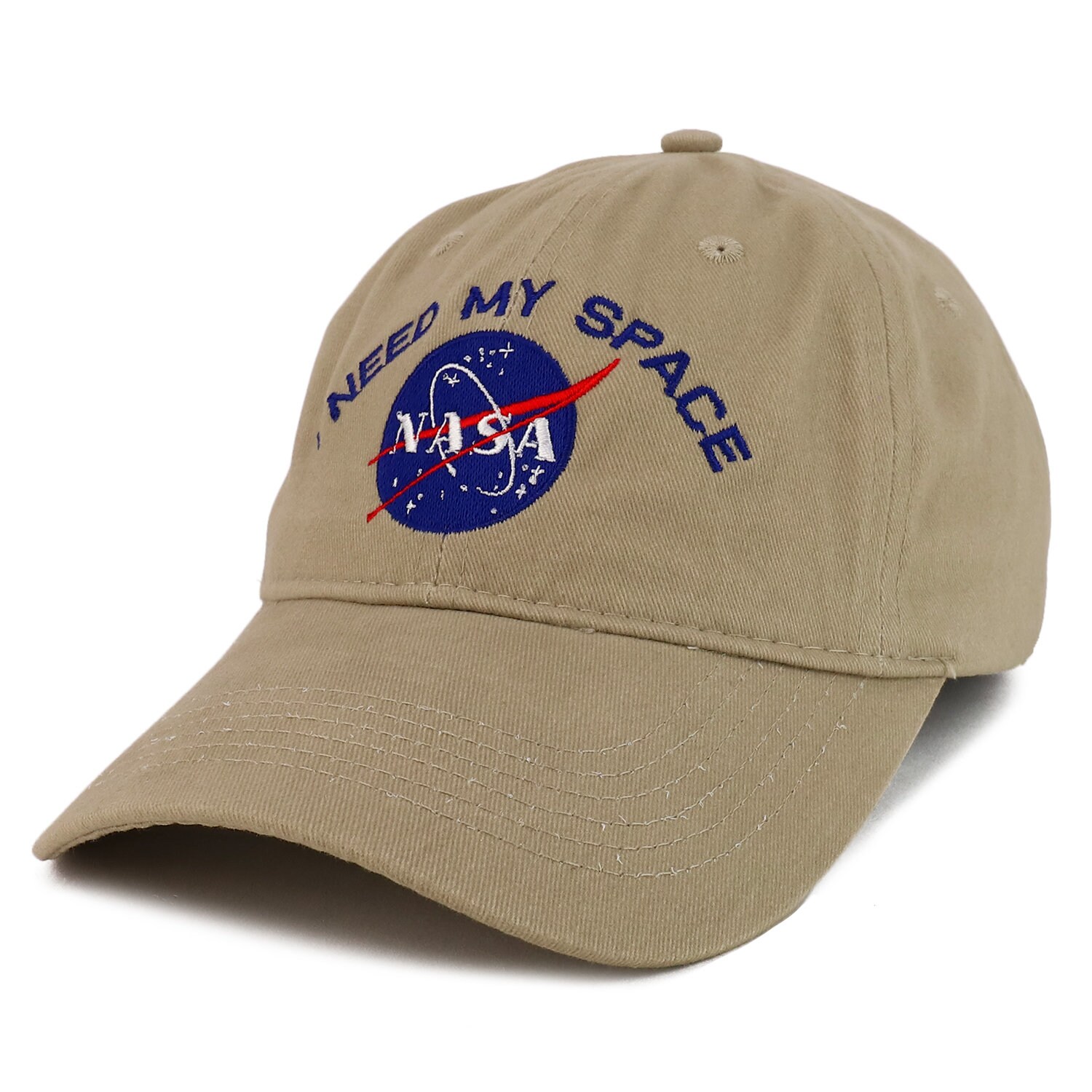NASA I Need My Space Embroidered 100% Brushed Cotton Soft Low Profile ...