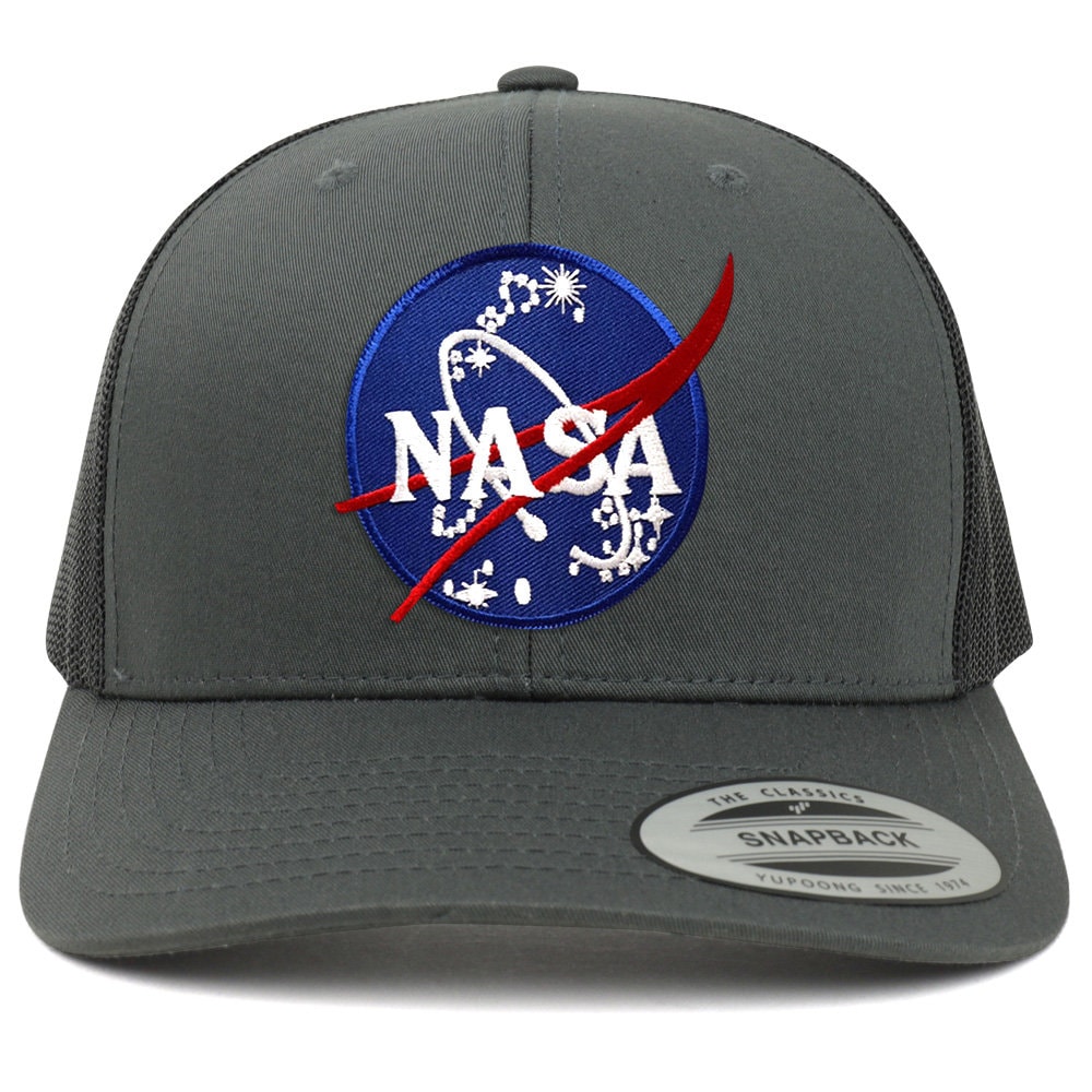 Oversize XXL NASA Insignia Logo Patch Retro Trucker Mesh Cap - Etsy