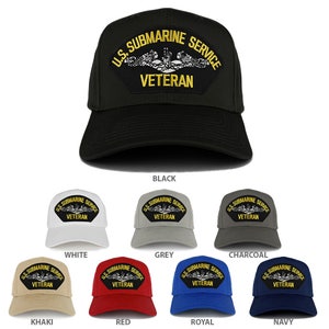 US Submarine Service Veteran Embroidered Patch Snapback Baseball Cap (27-079-PML132)