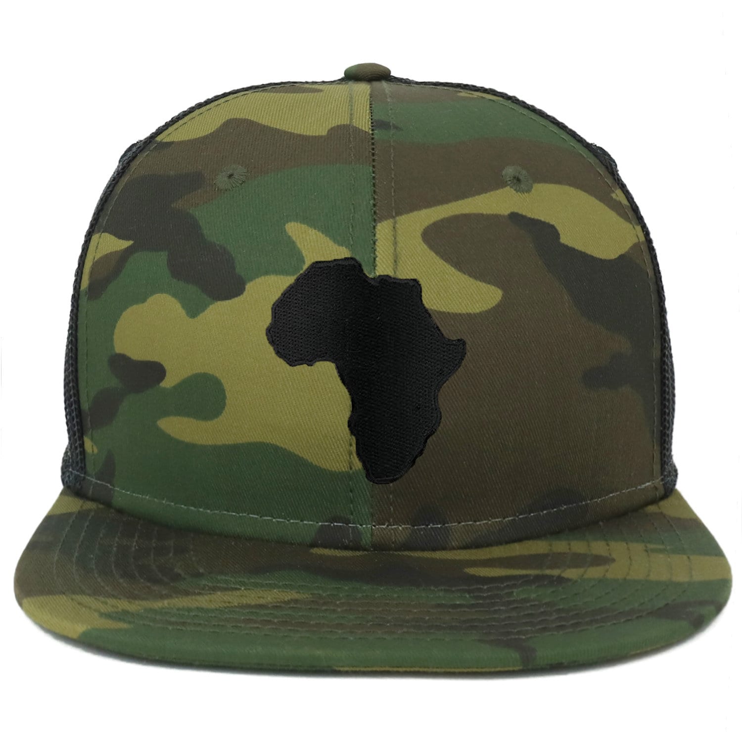 Casquette Snapback Clover – Camouflage Noir Drapeau USA – Live Lucky Flexfit Tech 110