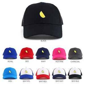 Lemon Patch Youth Size Cotton Twill 6 Panel Trucker Mesh Baseball Cap