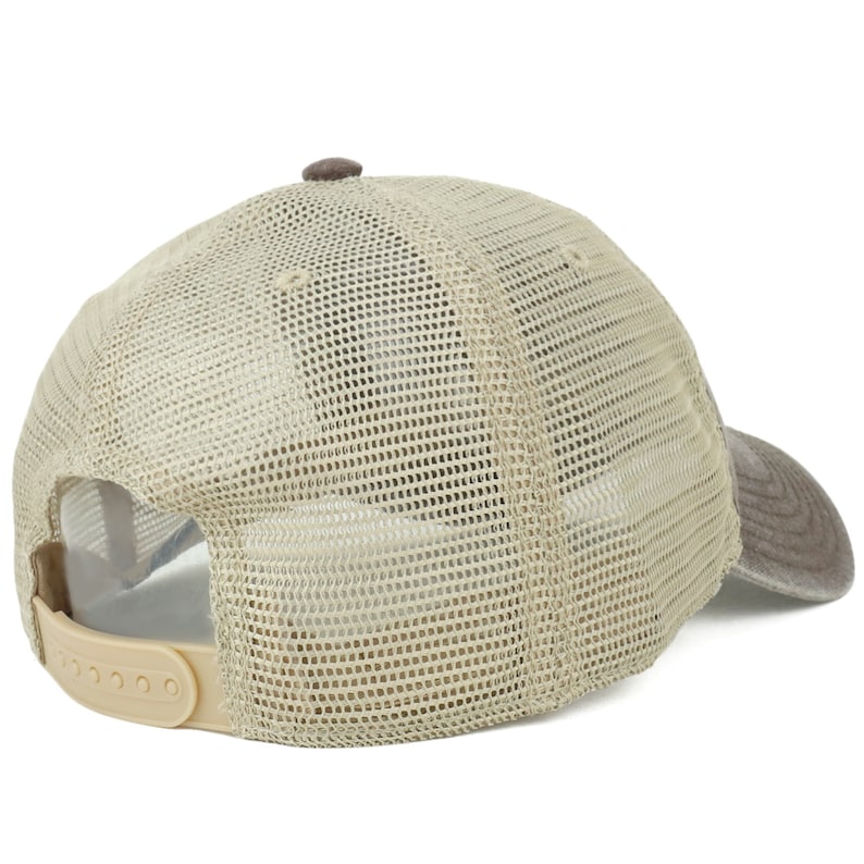 Oversize XXL NASA Insignia Logo Embroidered Washed Trucker Mesh Cap ...