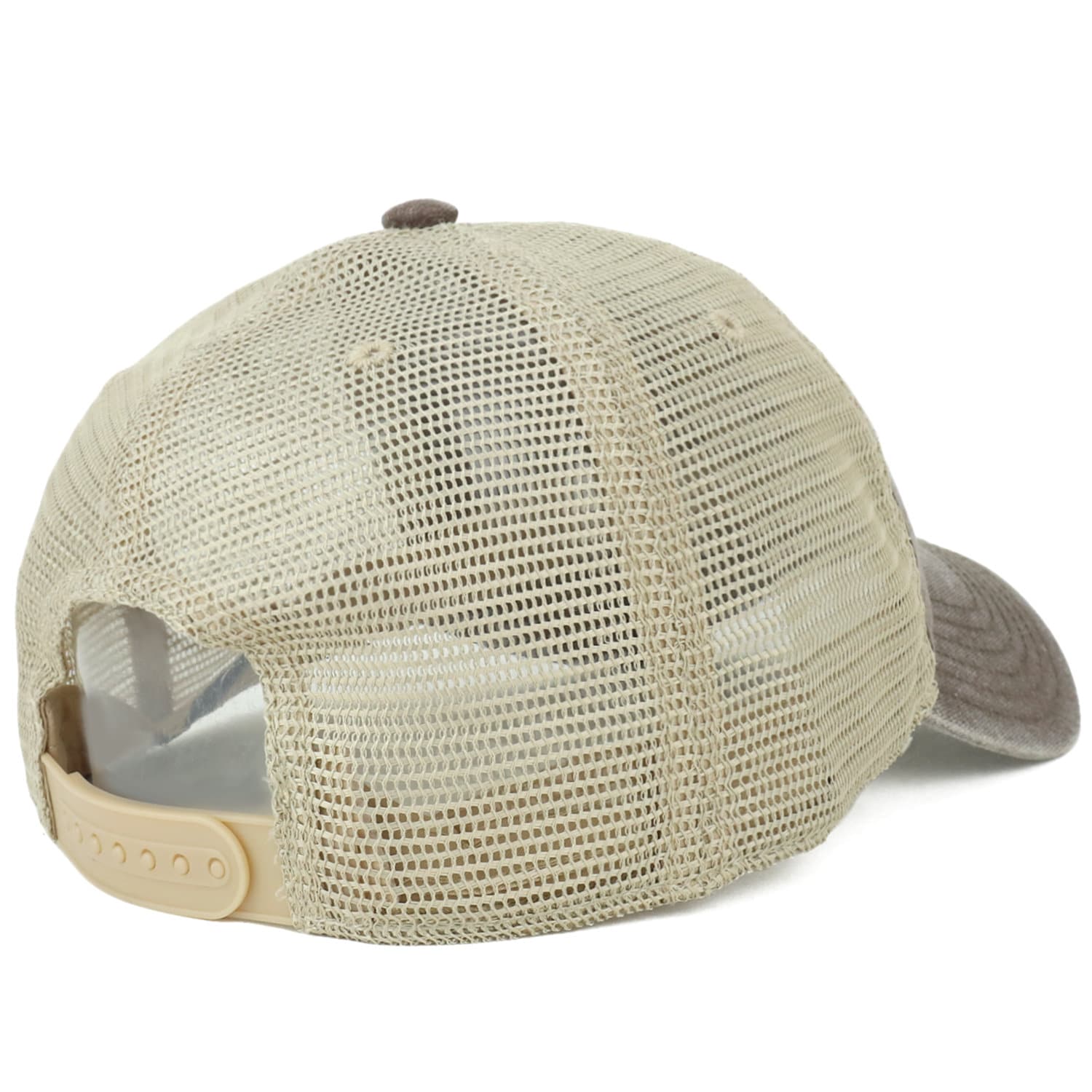 Oversize XXL NASA Insignia Logo Embroidered Washed Trucker Mesh Cap ...
