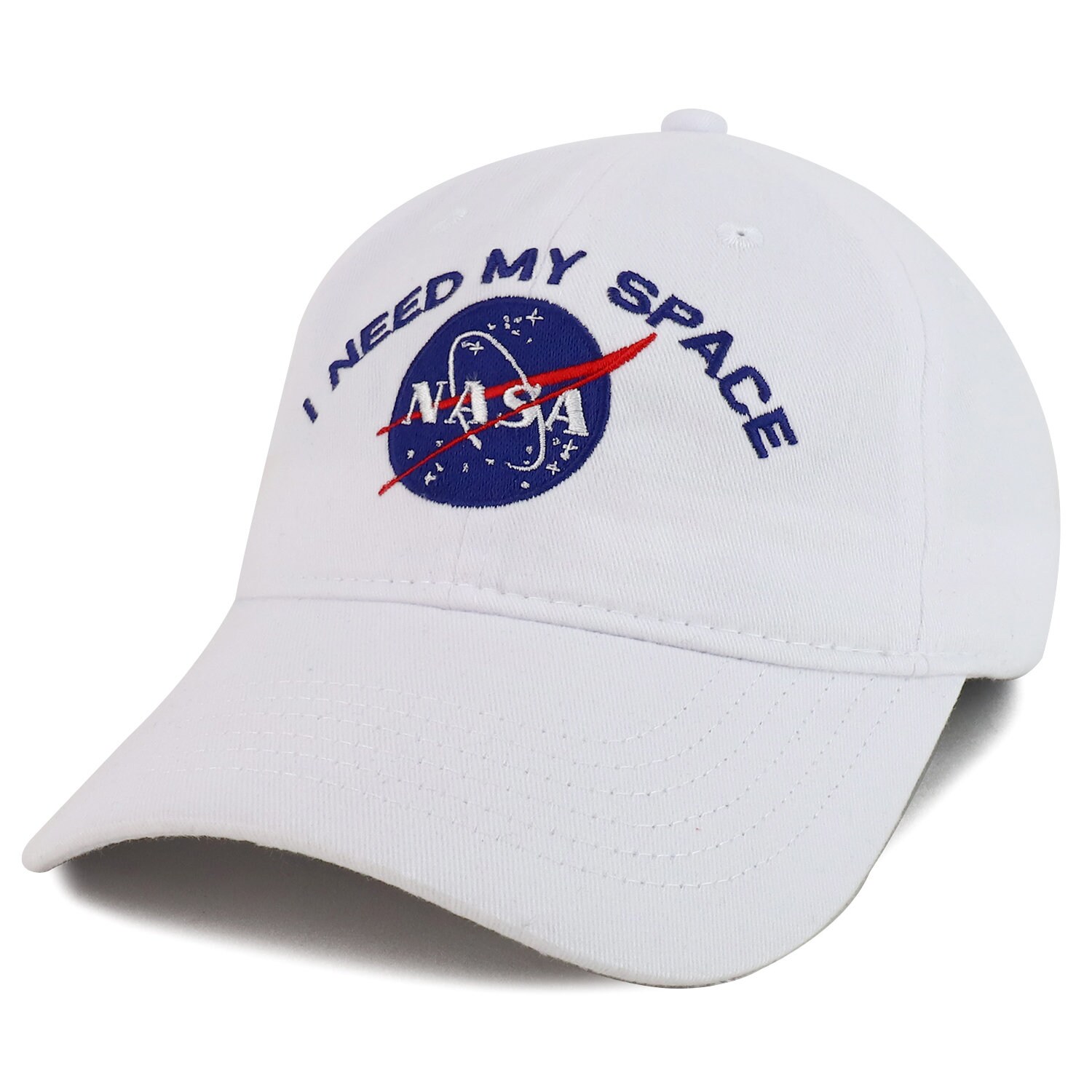 NASA I Need My Space Embroidered 100% Brushed Cotton Soft Low Profile ...