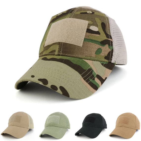 Loop Patch Adjustable Blank Mesh Cap 