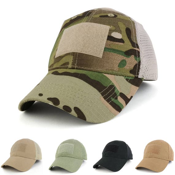 Mesh Tactical Hook and Loop Patch Adjustable Blank Mesh Cap EC-BLANKMESH -   Canada