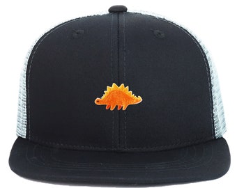 Oversize 2XL Stegosaurus Patch Structured Mesh Back Flatbill Snapback Cap(KP0035-AC-5010XXL)