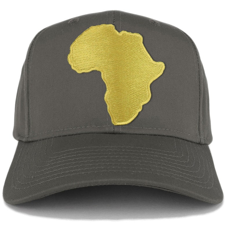 Golden Africa Continent Map Patch Snapback Baseball Cap 27-079-AFRICA-16 image 3