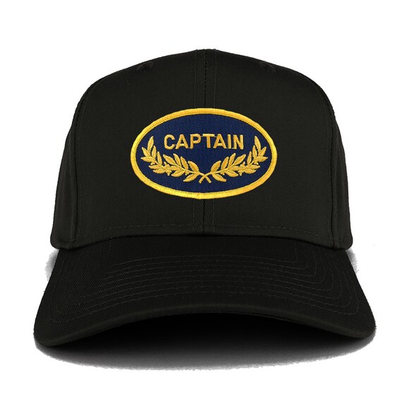Captain Oval Shape Oak Leaf Military Embroidered Patch